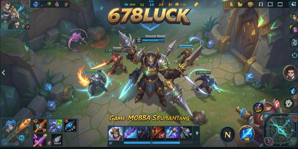 Screenshot gameplay 678LUCK yang menampilkan aksi seru pertempuran tim.