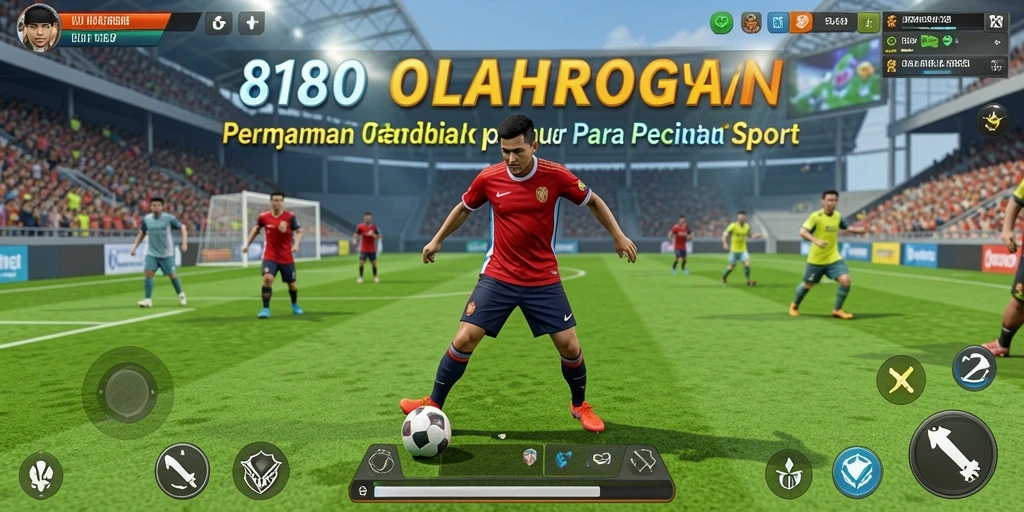Screenshot utama 8180 menampilkan aksi gameplay olahraga yang seru.