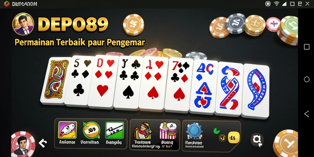 Screenshot DEPO89 menampilkan aksi seru permainan Domino.