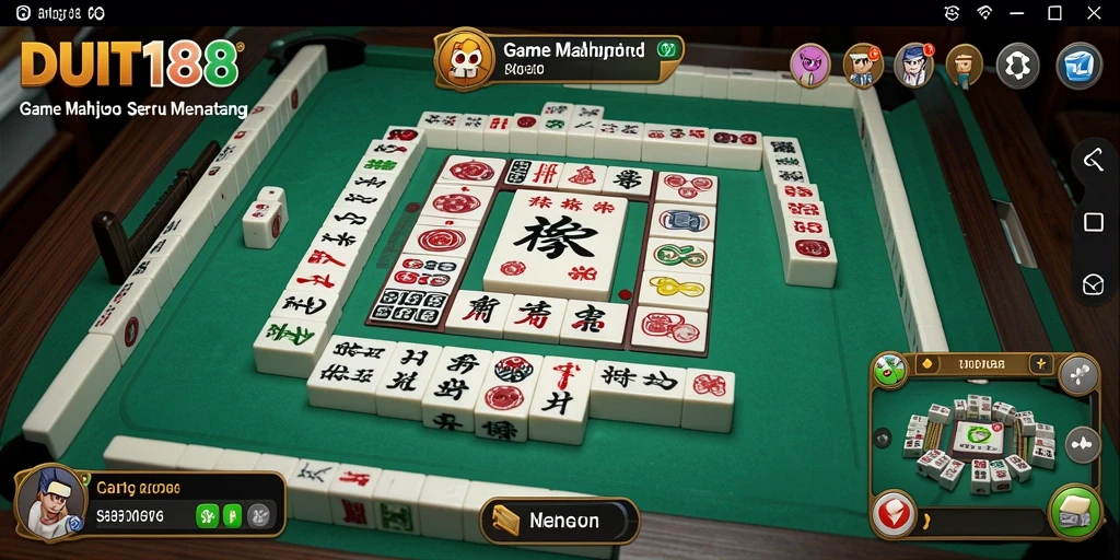 Screenshot utama DUIT188 menampilkan gameplay Mahjong yang menarik dan menantang.