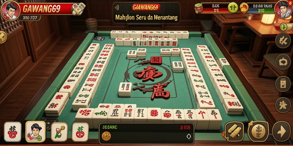 Tampilan gameplay seru GAWANG69 Mahjong yang penuh strategi.