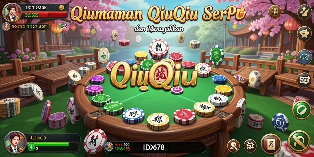 Screenshot ID678 menampilkan pertarungan seru dalam QiuQiu.