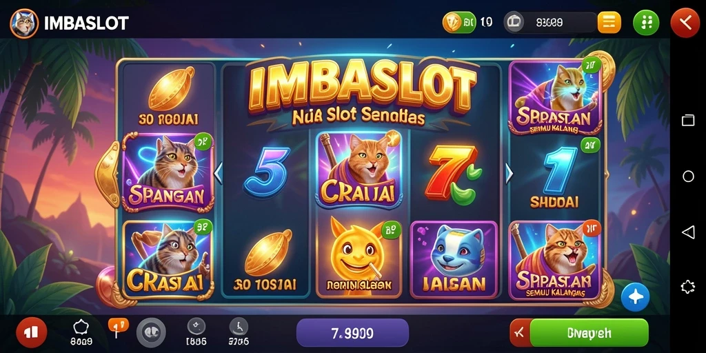 Tampilan gameplay menarik dari IMBASLOT dengan suasana santai.