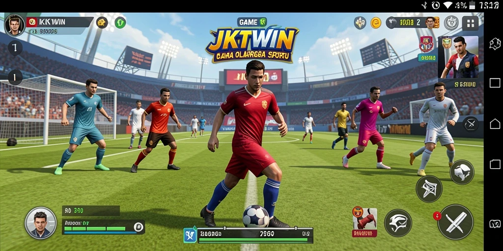Tampilan gameplay JKTWIN dengan pengalaman olahraga yang mendebarkan.