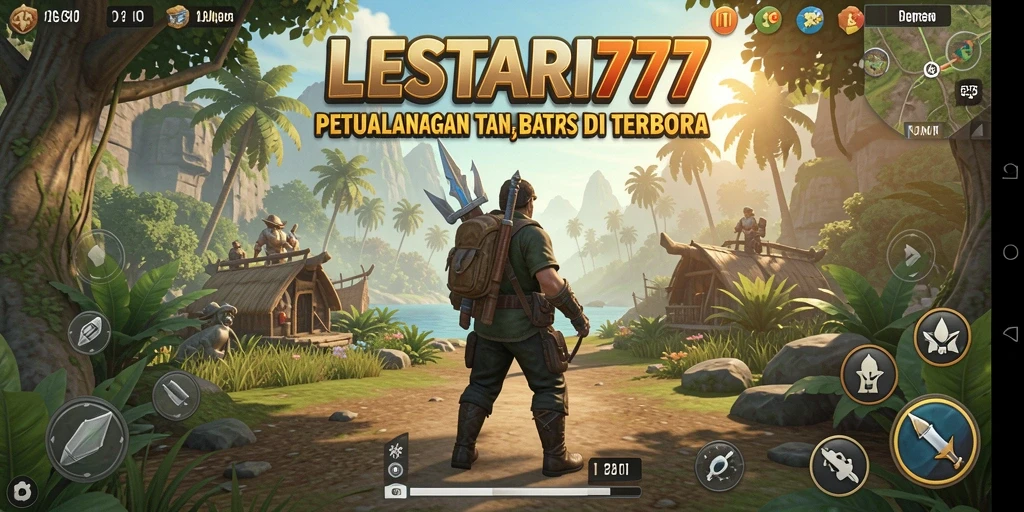 Tangkapan layar gameplay LESTARI777 dengan pemandangan luas yang menakjubkan.