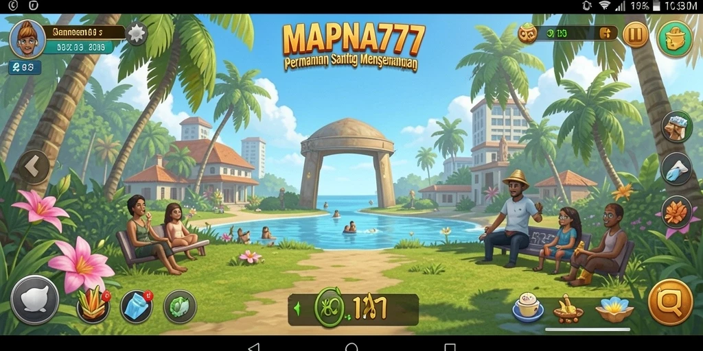Tampilan gameplay menarik dari MAPNA777 yang penuh warna.