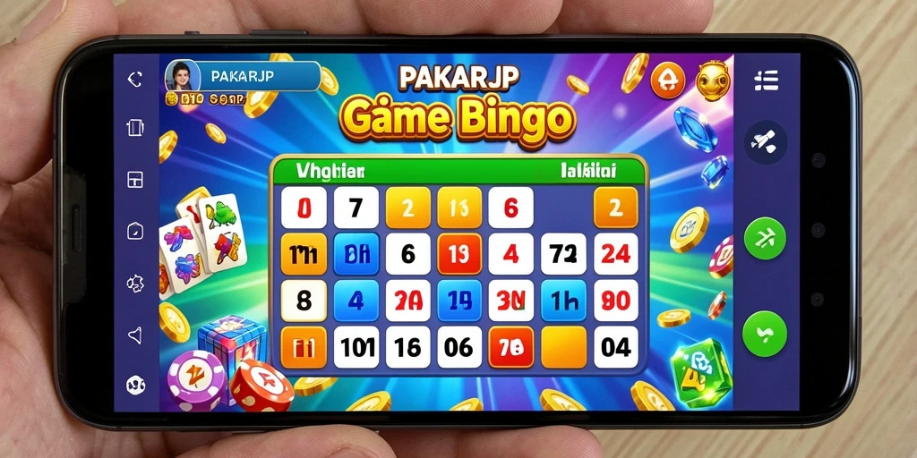 Screenshot utama PAKARJP menampilkan keseruan gameplay Bingo.