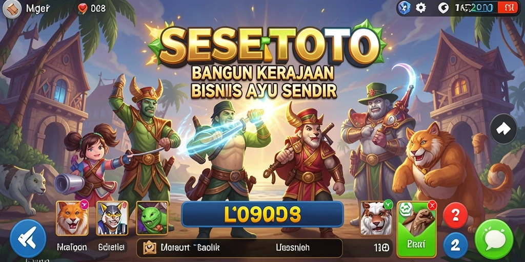 Tampilan gameplay SESETOTO yang seru dan menarik.