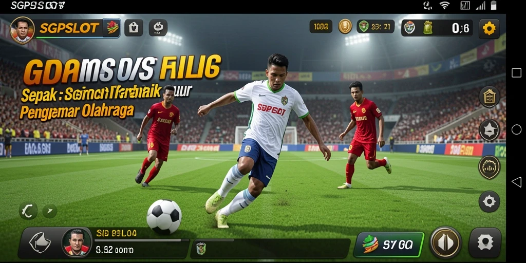 Tampilan gameplay SGPSLOT yang menarik dan penuh aksi sepak bola.